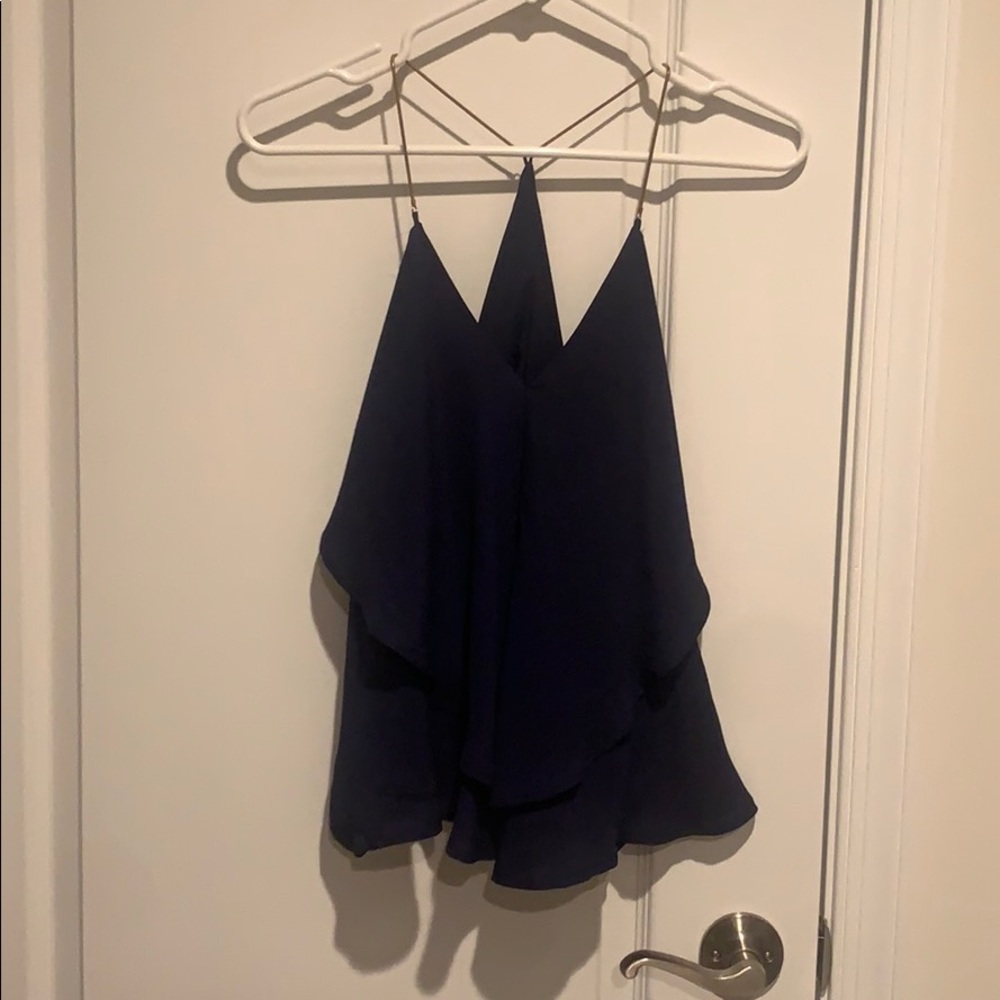 Navy blue blouse